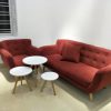 Sofa văng đỏ màu sẫm 1m8