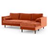 sofa góc chữ l 2m3 màu cam